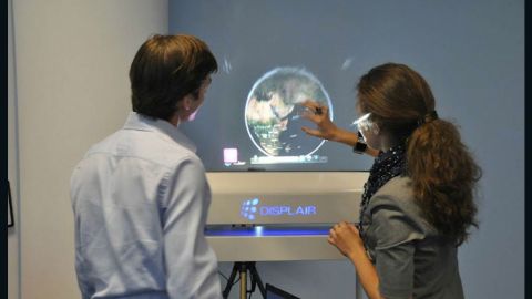 The screen's inventors think that Displair screens could be used in medicine, and offer a more hygienic alternative to touchscreens.