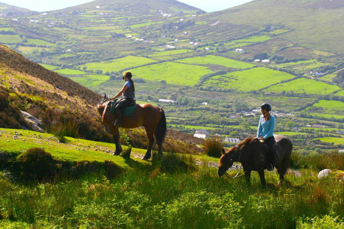 <strong>Ring of Kerry, Ireland:</strong> Tour this circular tourist route by horse and you'll pass along tranquil lakes, mountains and beaches.