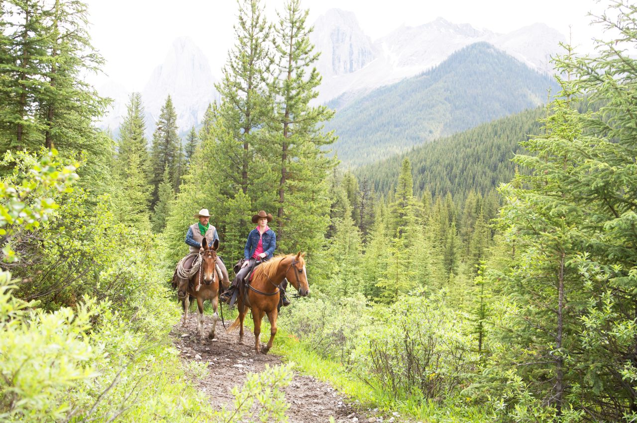 <strong>Banff National Park, Alberta, Canada: </strong>The best way to explore the Rocky Mountains in Canada's oldest national park is atop a horse.