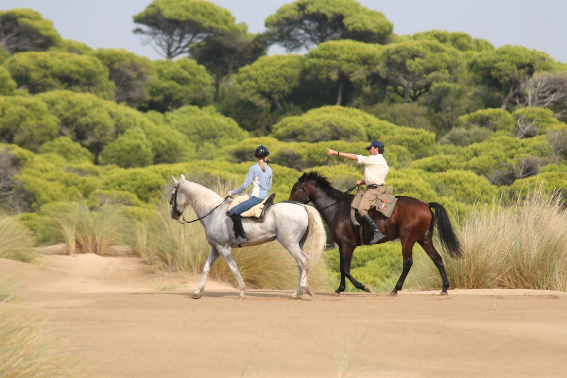 <strong>Doñana National Park, Spain: </strong>Doñana's sandy stretches are ideal for horseback riding. 