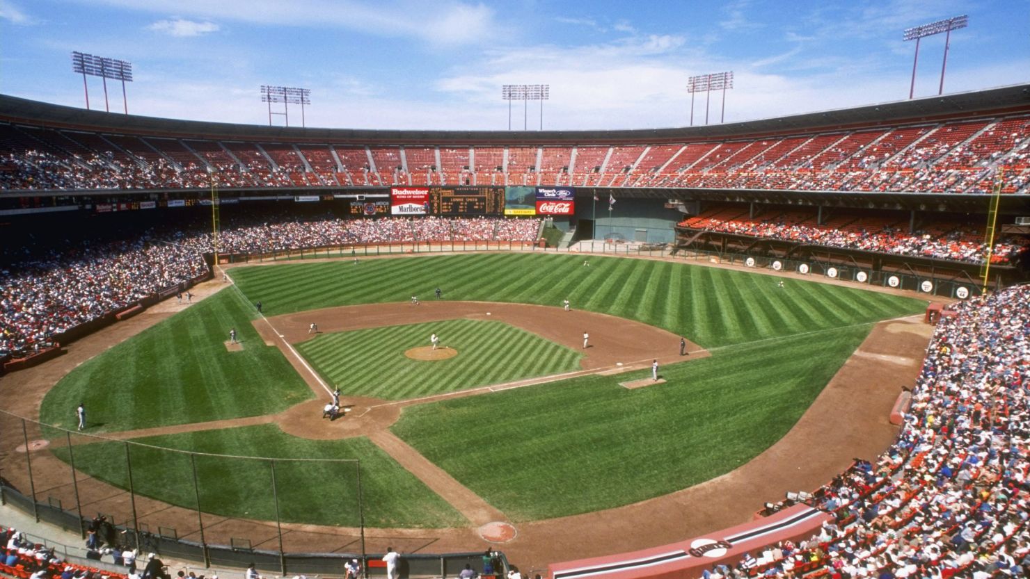 General view of Candlestick Park during a Giants game in 1989. The Giants have since moved to a much nicer park.