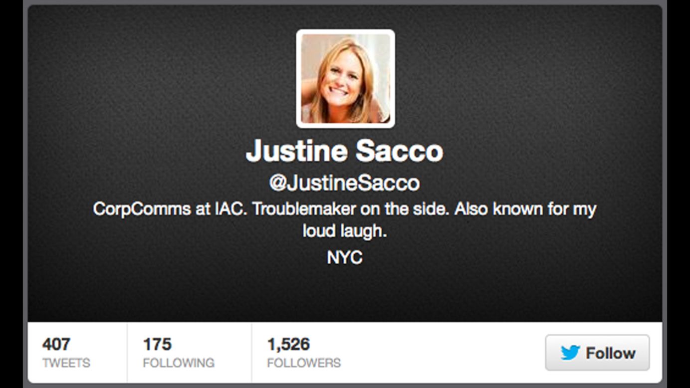 You would think someone who works in public relations would know better, but Twitter fails don't discriminate. Justine Sacco, a former PR exec with media company IAC, <a href="http://www.cnn.com/2013/12/22/world/sacco-offensive-tweet/" target="_blank">lost her job after posting this jaw-dropping tweet</a> in 2013: "Going to Africa. Hope I don't get AIDS. Just kidding. I'm white!"