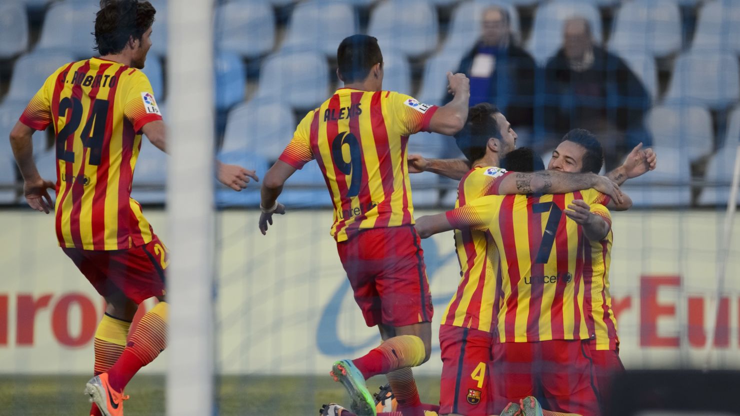 Barcelona had reason to celebrate Sunday, coming back to beat Getafe 5-2 to return to the summit in La Liga. 