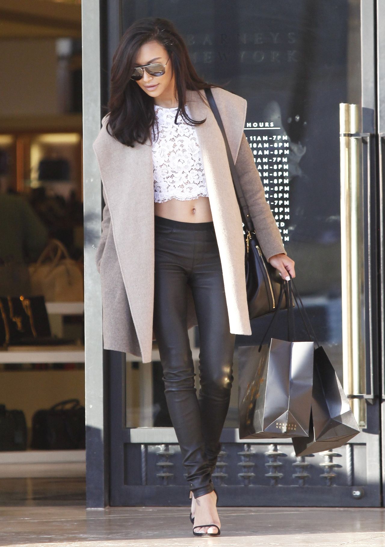 Naya Rivera fits on some shopping on December 22.