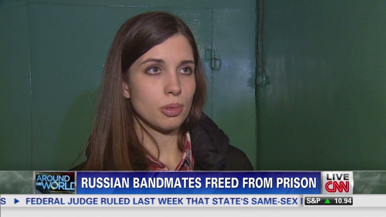 Freed Pussy Riot leader speaks out