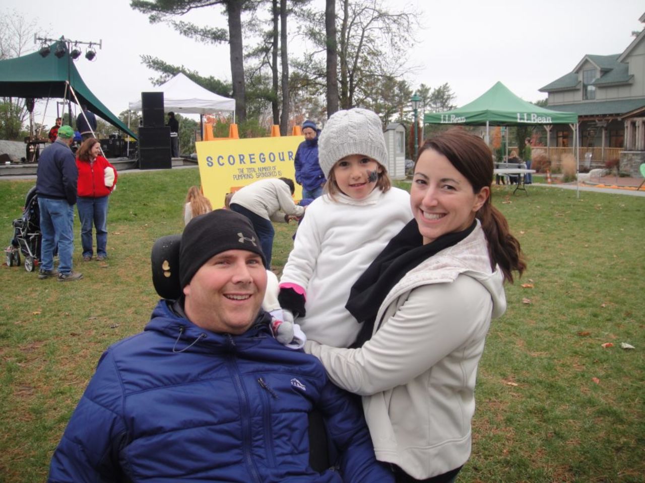 The author with Ben and Izzy in 2011. Hayes says their daughter taught them how to be a family again.