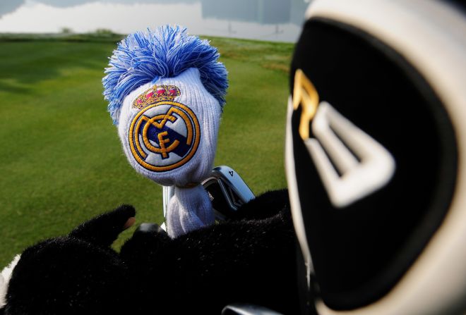 Sergio Garcia is a Real Madrid supporter, as shown by one of his head covers for his golf clubs. But his interest in football runs much deeper than just supporting the nine-time European champion...