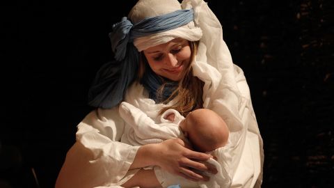  Jay Parini says the relationship between Mary and Jesus grew complicated after its serene beginnings, portrayed here as part of a Winterhall Players performance of  The Nativity, at All Souls Church in London.