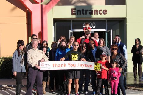Black completed the final 26.2 miles on December 23, and he raised a total of $4,024 for the Three Square Food Bank in Nevada.