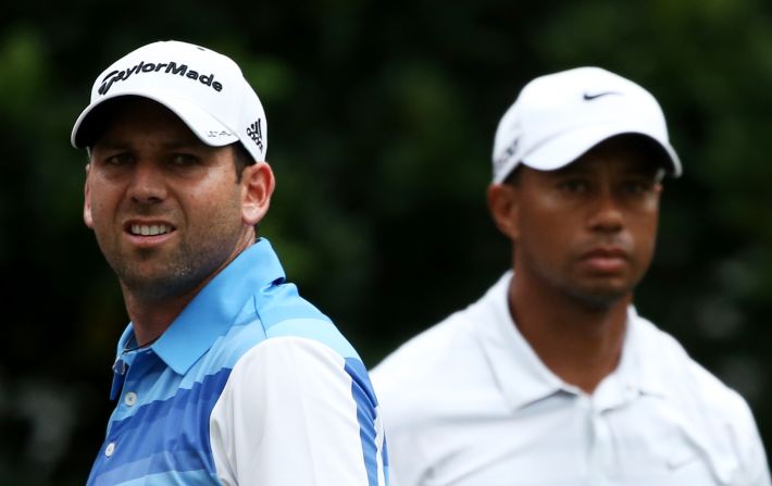 Woods and Garcia fell out publicly at the Players Championship in June. The Spaniard claimed the world No.1 was distracting him during their third-round pairing, before compounding matters with his unsavory "fried chicken" remark just a few days later.  