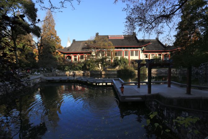 "My favorite university campus is Nanjing Normal University," says Sun. "The buildings are a blend of East and West, and aesthetically symmetric. It's prettiest in autumn, when the golden ginkgo leaves make it even more eye-catching."