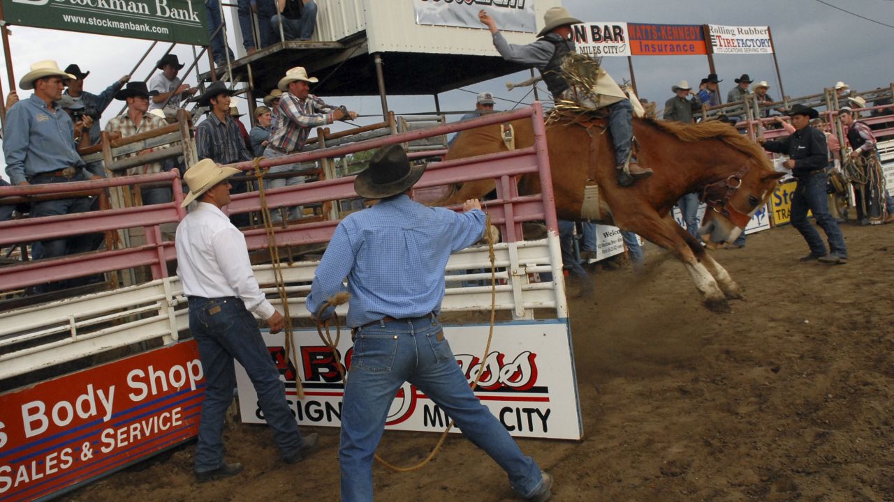 Celebrating its 100th anniversary this year, the Miles City Roundup celebrates the best of rodeo competition. The roundup is part of the <a href="http://www.buckinghorsesale.com/history.html" target="_blank" target="_blank">Bucking Horse Sale</a> (May 15-18), which is in its 64th year and features some of the world's top riders and animals. There's also bull riding, horse racing, sheep shearing, concerts, a morning parade and street dances on Friday and Saturday nights. <br />