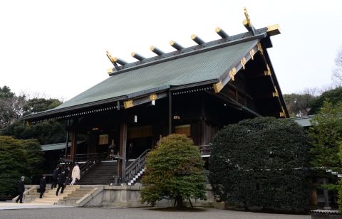 The  Yasukuni Shrine contains 2.4 million names, but among them are 14 who were found guilty of war crimes during World War II. The site remains sensitive to Japan's neighbors who view it as a symbol of Japan's imperial military past.