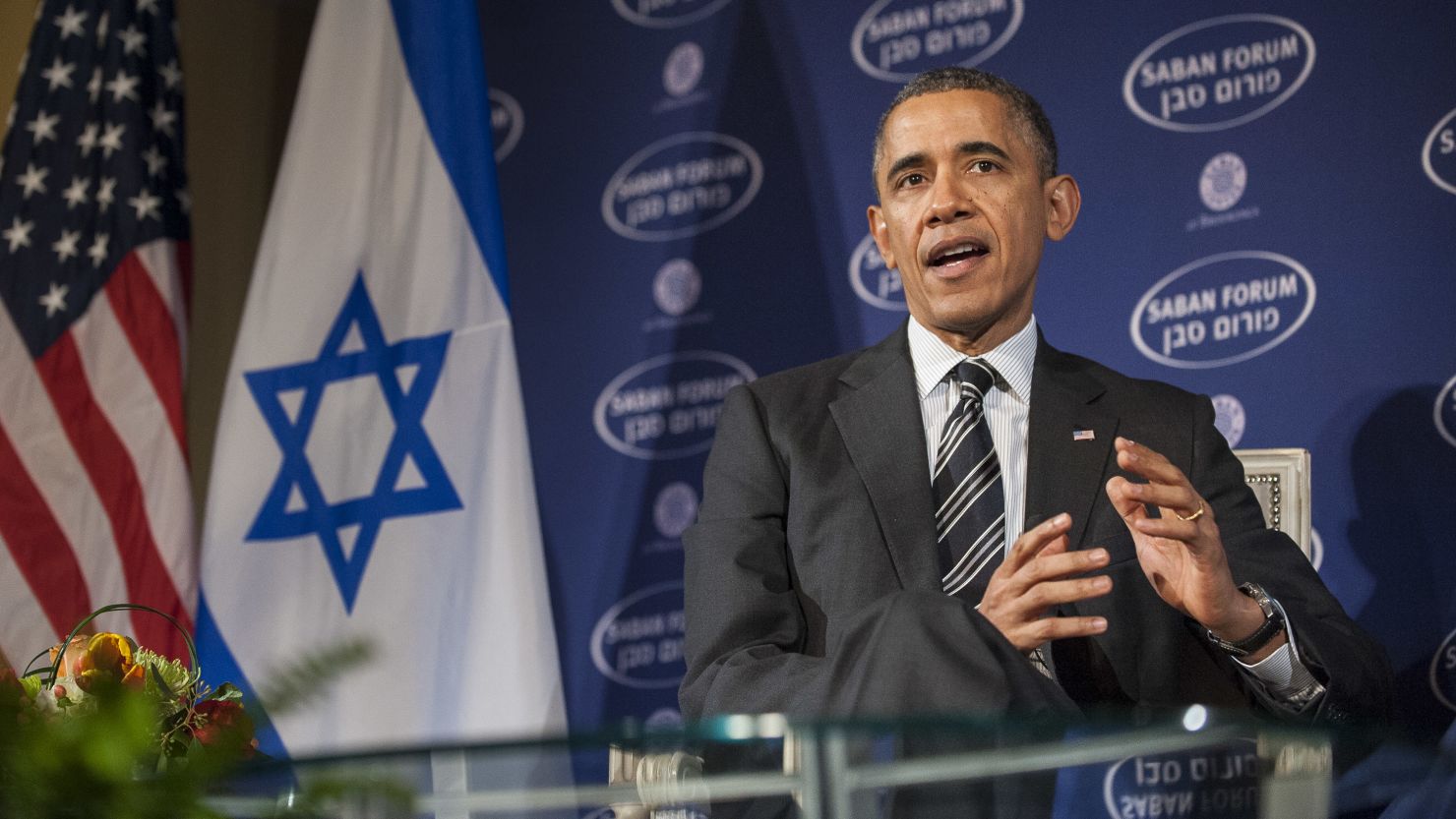 U.S. President Barack Obama at the Saban Forum at the Willard Hotel on December 7, 2013 in Washington, DC.