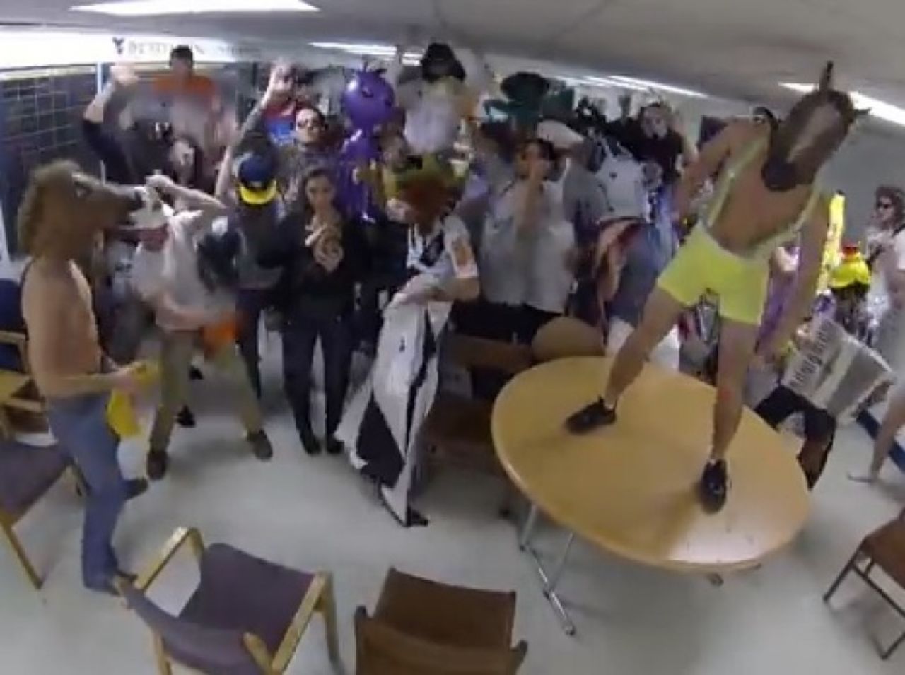 Por supuesto, otro vídeo de Harlem Shake que se convirtió en una sensación en Internet.