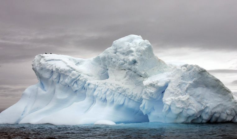 Foto de archivo de glaciares en la Antártida.
