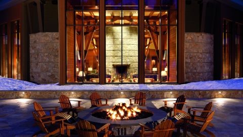 This Ritz-Carlton hotel offers ski-in/ski-out access and a "marshmologist" to help create your own marshmallow masterpiece at the outdoor firepit.