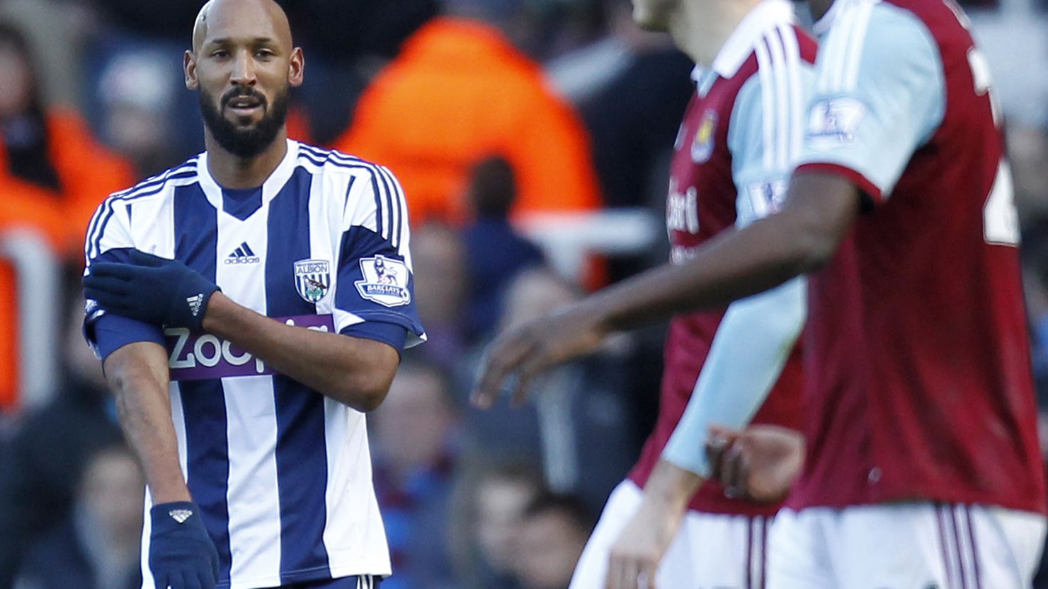 Nicolas Anelka denied making an anti-Semitic gesture on Saturday but the French government criticized the striker. 