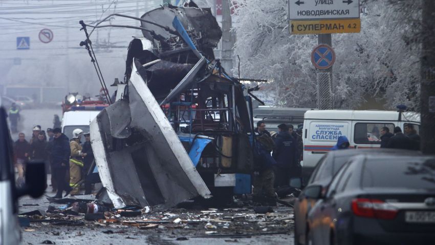 A bomb blast tore through a trolleybus in the city of Volgograd on Monday morning on December 30.