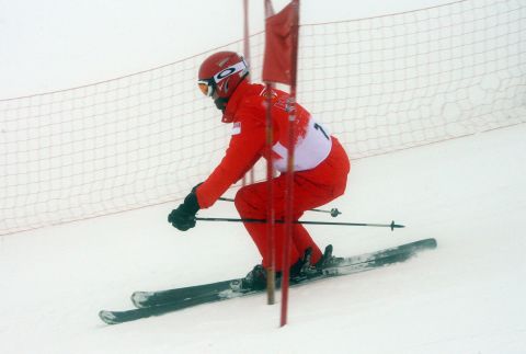 Schumacher skiing in Madonna di Campiglio in January 2008.  "Accidents of this nature are, thankfully, rare events amongst skiers and snowboarders," Langran says. "The absolute risk of an injury whilst skiing or snowboarding recreationally remains very low, in the order of 2-4 injuries per 1,000 days spent on the slopes. The vast majority of people will ski or board all their lives without ever sustaining a significant injury." 
