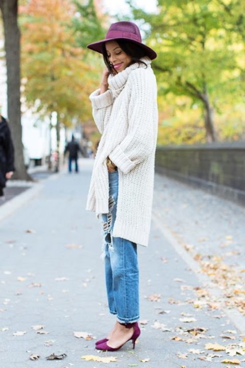 "You can never have too many chunky beige sweaters come fall in New York City," Lloyd says.