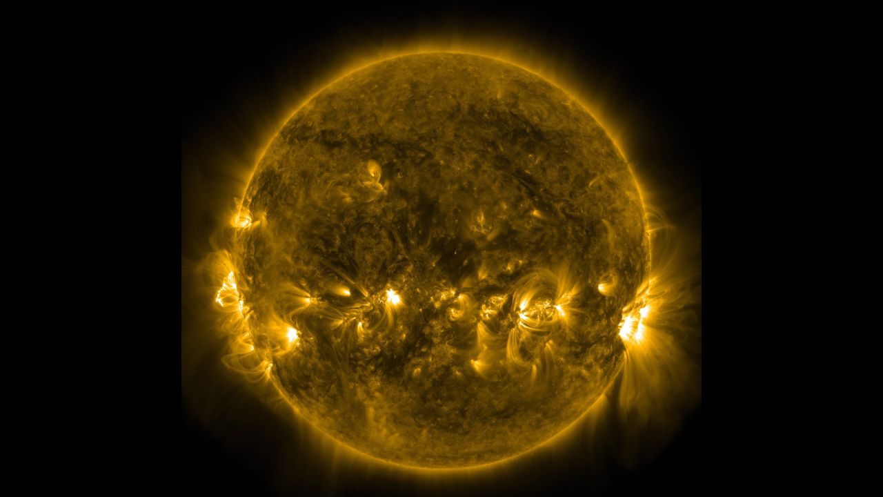 <strong>December 31:</strong> This photo from NASA shows the quiet corona and upper transition region of the sun on the last day of 2013. 