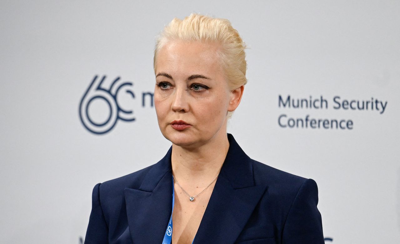 Yulia Navalnaya attends the Munich Security Conference on February 16.