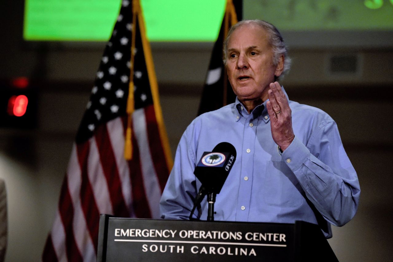 South Carolina Gov. Henry McMaster speaks at a Covid-19 briefing in West Columbia, South Carolina, on April 3.