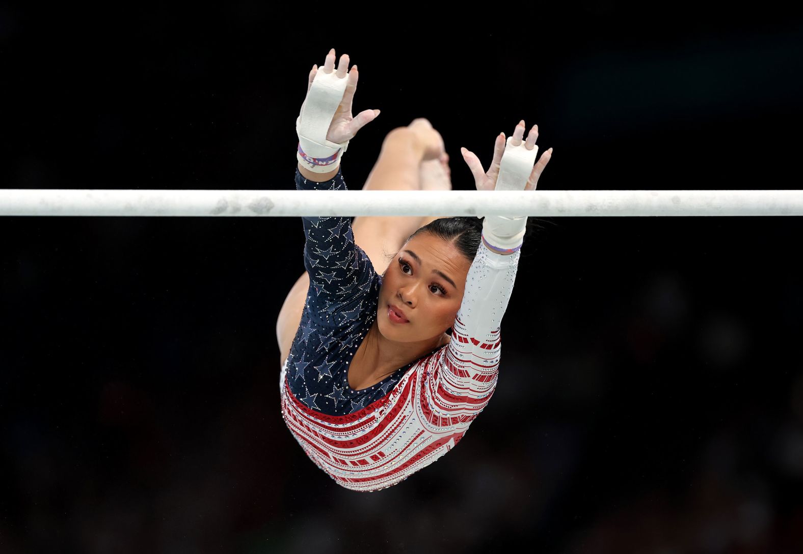 Lee scored a 14.566 on the uneven bars, <a href="index.php?page=&url=https%3A%2F%2Fwww.cnn.com%2Fsport%2Flive-news%2Fparis-olympics-news-2024-07-30%23h_f29a757fd8a6caf549f3193d1e71ac58">the best score for the Americans</a>. It came after she fell during warmups.