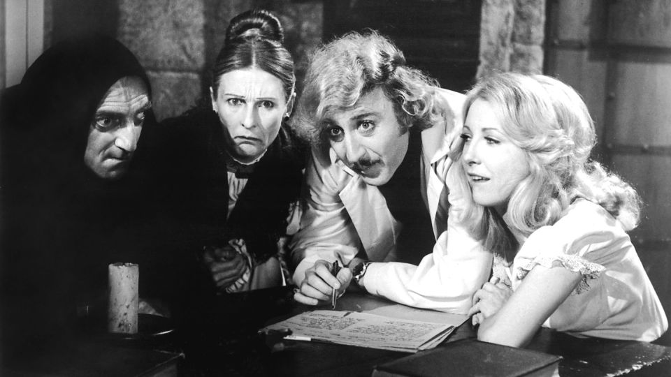 Marty Feldman, Cloris Leachman, Gene Wilder and Teri Garr in 