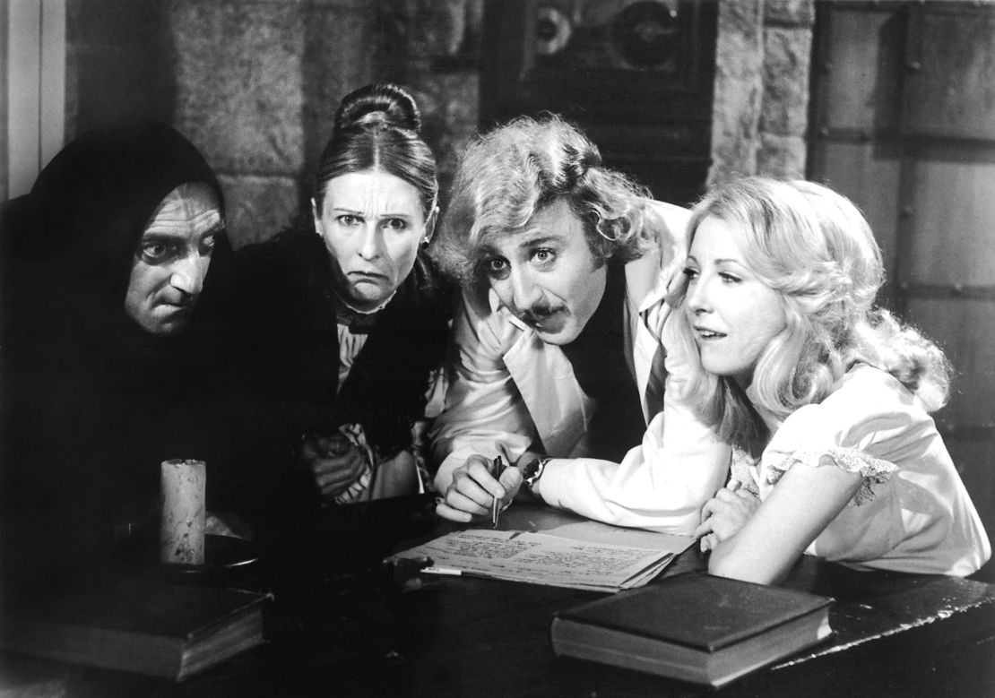 Marty Feldman, Cloris Leachman, Gene Wilder and Teri Garr in 