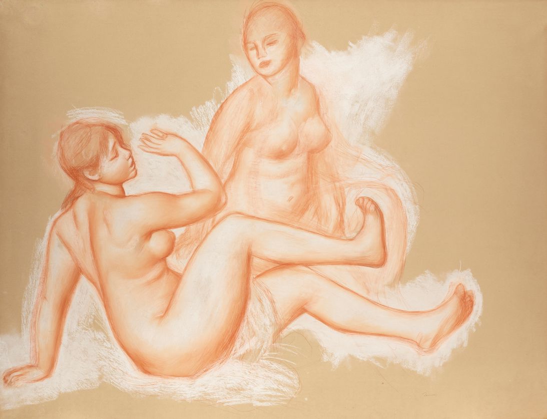 Renoir's "Bathers" was created in 1884-1885 and received conservational treatment in 2018.