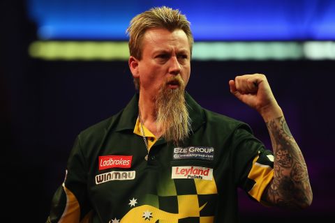 Australia's Simon Whitlock has won plenty of admirers -- and not just for his darts. Nicknamed 'The Wizard,' he won the European Championship in 2012.