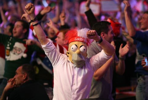 Singing, chanting and fancy dress -- it's all part of the experience at the darts. Crowds have increased year on year and have become more boisterous.