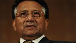 Former Pakistani President General Pervez Musharraf speaks in London on September 29, 2010.