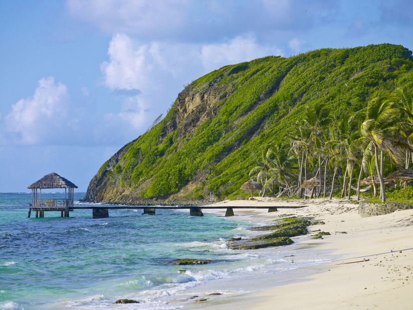 Part of the Grenadines, the private island resort of Petit St. Vincent is a luxurious place to unplug