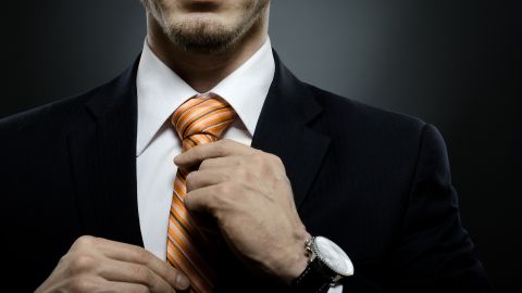 Wrists tie necktie to a how with 3 Ways