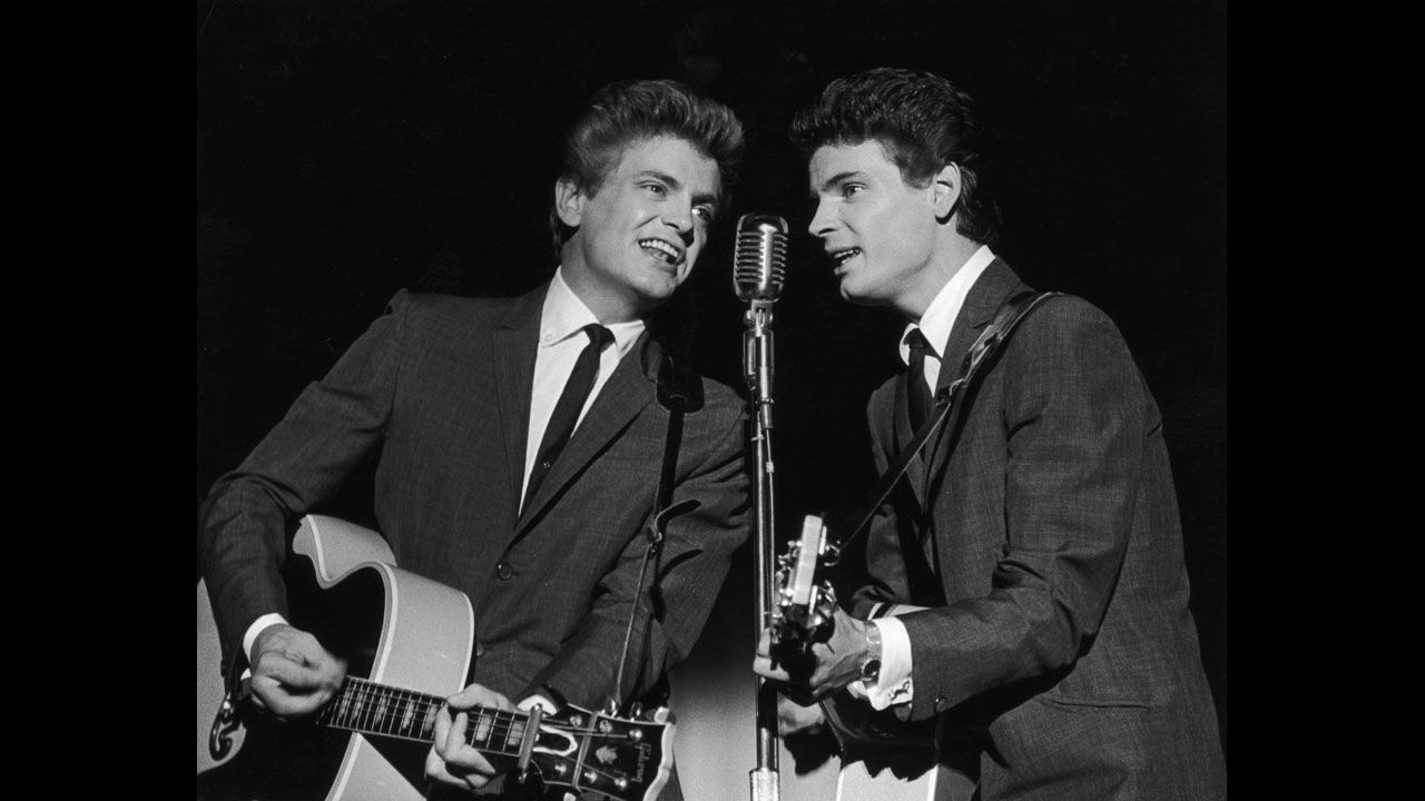 Singer<a href="http://www.cnn.com/2014/01/03/showbiz/singer-phil-everly-dies/index.html?hpt=hp_t1" target="_blank"> Phil Everly</a>, left, one half of the groundbreaking, smooth-sounding, record-setting duo the Everly Brothers. has died, a hospital spokeswoman said. He was 74.