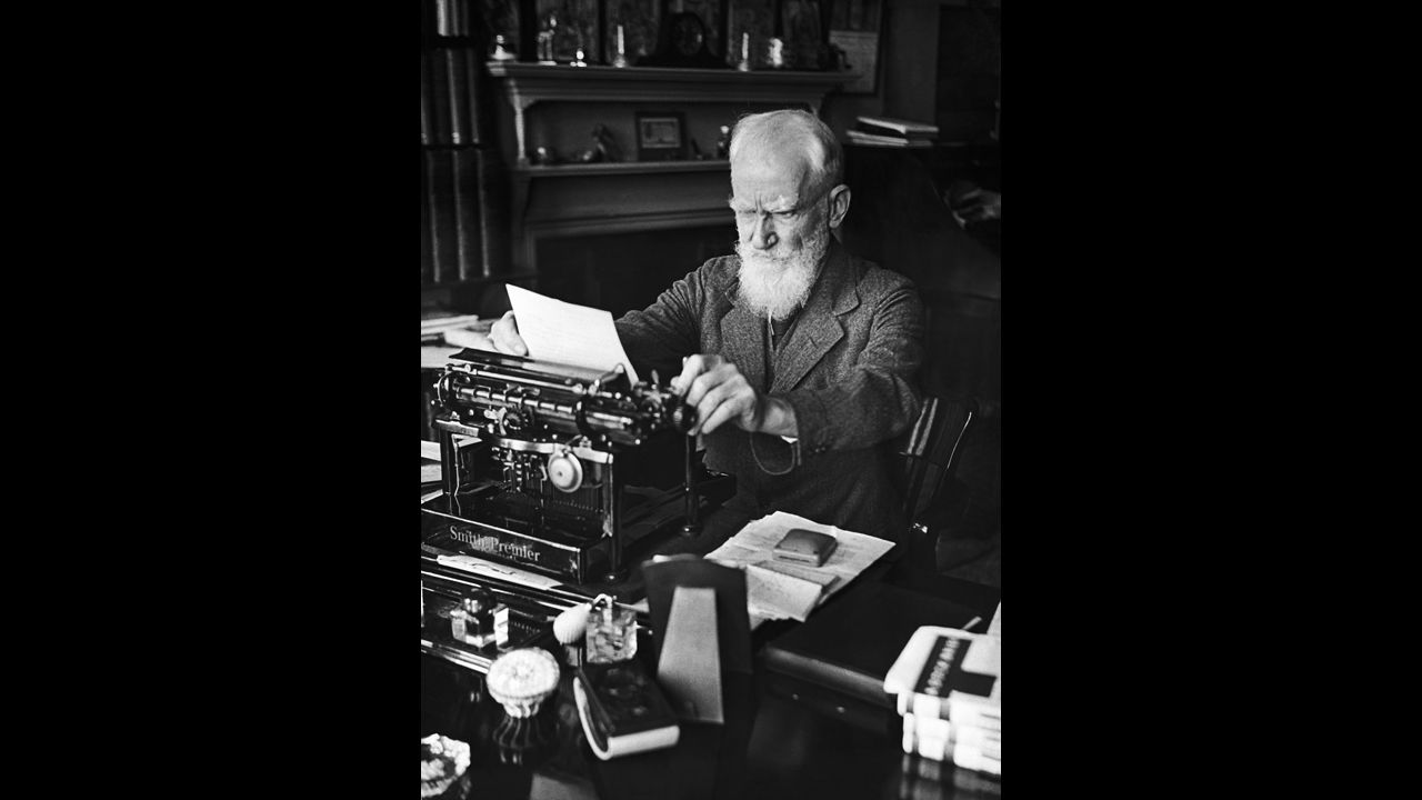 George Bernard Shaw, seen here in 1932, wrote "Pygmalion" and more than 60 other plays.