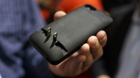 The Prong PocketPlug is a smartphone case that can be plugged directly into an electrical outlet to charge your phone. 