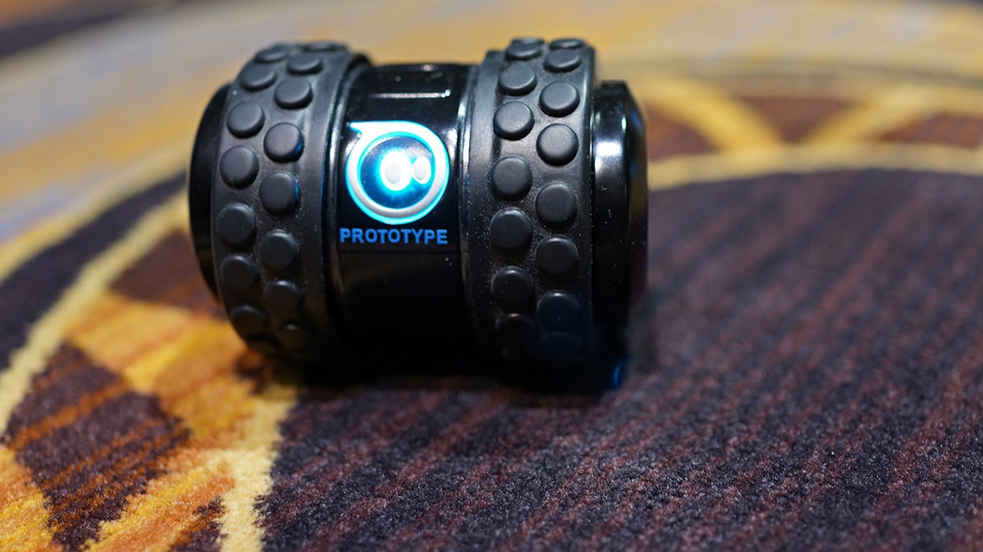 The Sphero 2B is another smartphone-controlled robotic toy that can speed and jump into the air. 