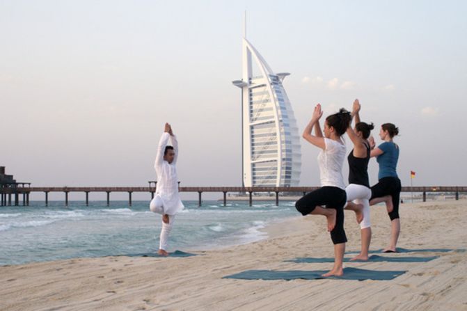 At Dubai's Talise Spa, a typical program may begin with a liver and intensive detox, and follow up with a variety of treatments such as sessions in the infrared sauna, relaxing yoga and tai chi or strength-building kung fu classes, and a course of homeopathic medications, supplements and vitamins. 