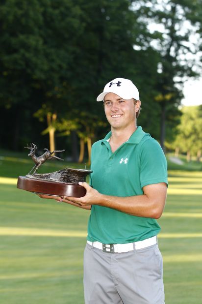 Spieth wasted little time in getting his hands on a trophy as a PGA Tour rookie, winning the John Deere Classic back in July. 