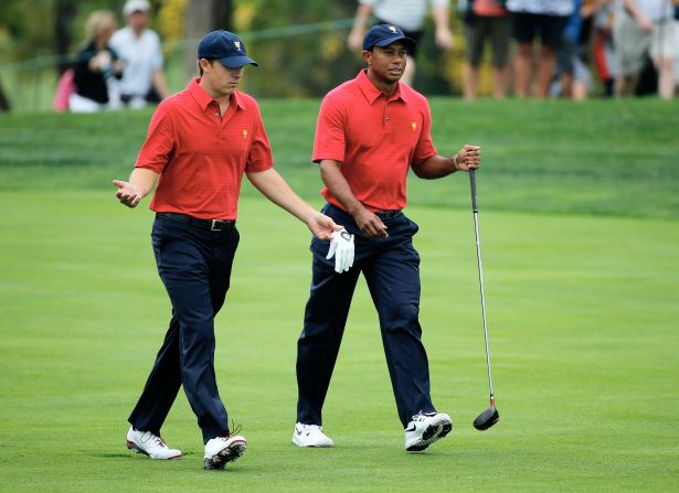 Spieth was soon mixing in illustrious company, gaining a captain's pick for the 2013 Presidents Cup in his rookie season as the United States Team beat their International counterparts 18½ - 15½.