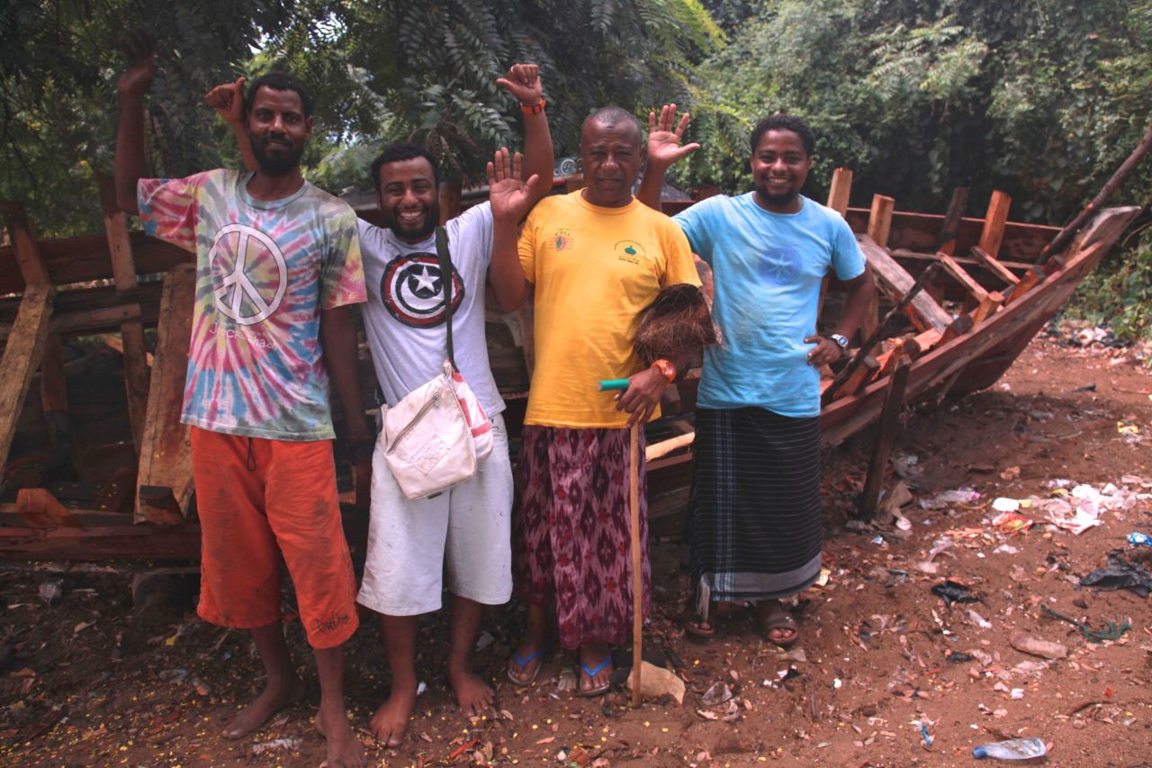 These are people who are usually Omar's family members, friends and other local fishermen.
