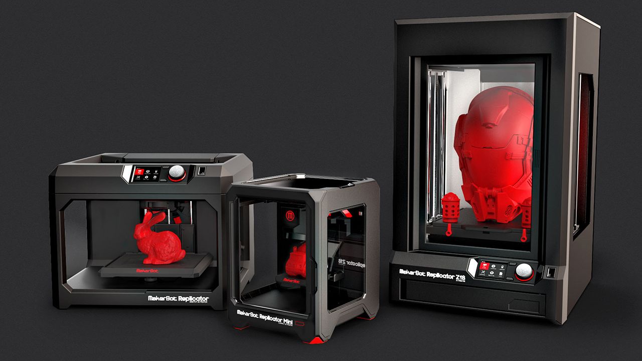 MakerBot unveiled three new 3-D printers at the Consumer Electronics Show in Las Vegas on Monday.