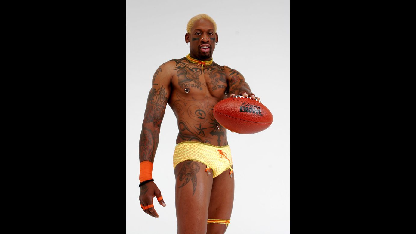 Rodman took part in the 2006 Lingerie Bowl.