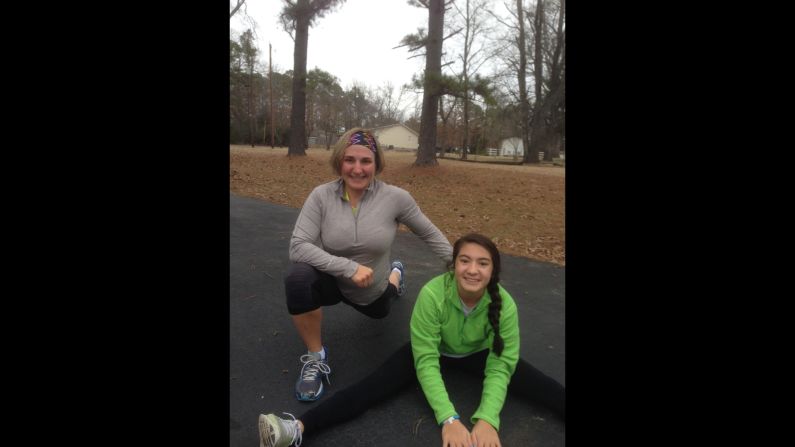 Jennifer Hunt says she talks with her 13-year-old daughter, Julianne, about food and exercise almost every day. "She and I talk about performance more than exercising as a workout. In other words, what does she wish she could do physically? And how will she get from here to there?" said the Little Rock, Arkansas, mom of three. 