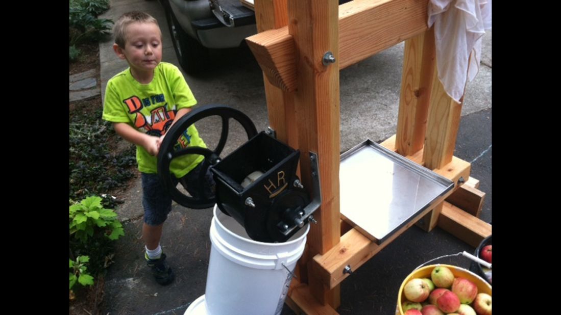 James Prichard, a former stay-at-home dad in Oak Grove, Oregon, said there is no way to "ensure kids are getting a healthy lunch or breakfast unless you pack it yourself." So that's what he does. They now have their own chickens for eggs and built a cider press so they can freeze apple cider and have it throughout the year.