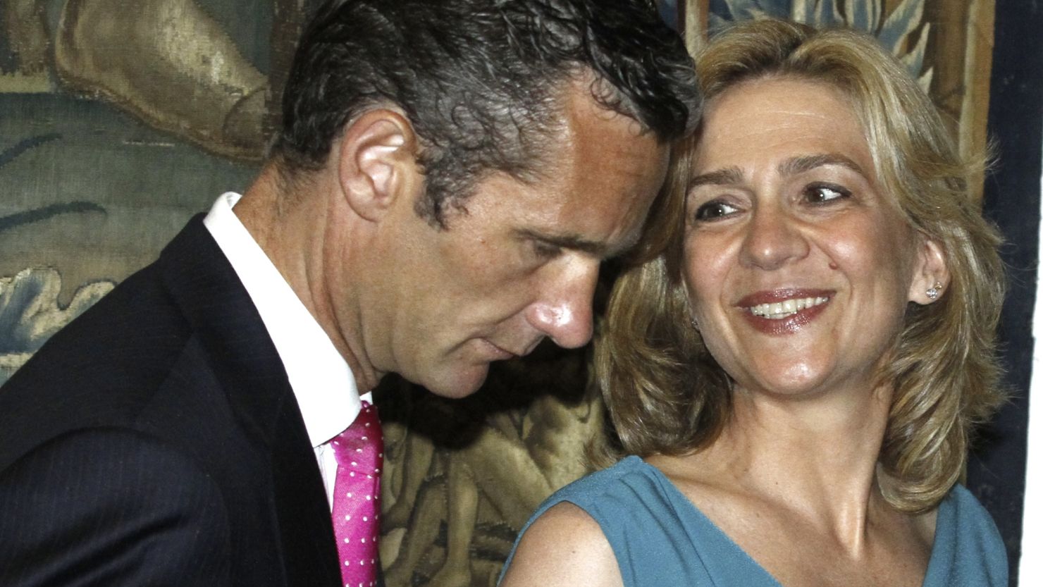 Princess Cristina and her husband, Inaki Urdangarin, are shown in Palma de Mallorca, Spain, in 2011.